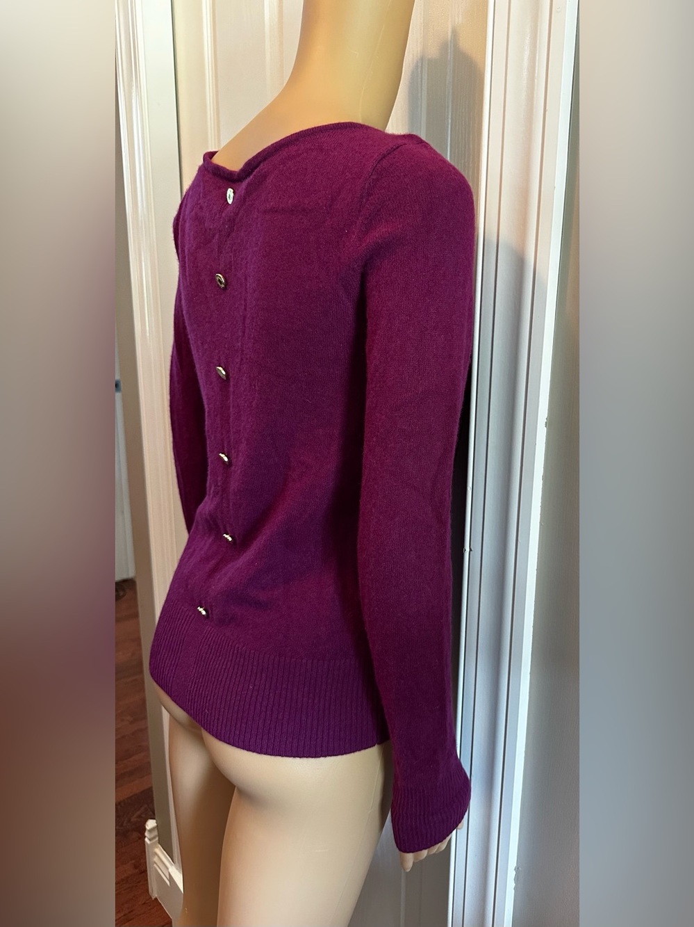 Lilly Pulitzer Maroon Cashmere Crewneck Sweater - Picture 6 of 7